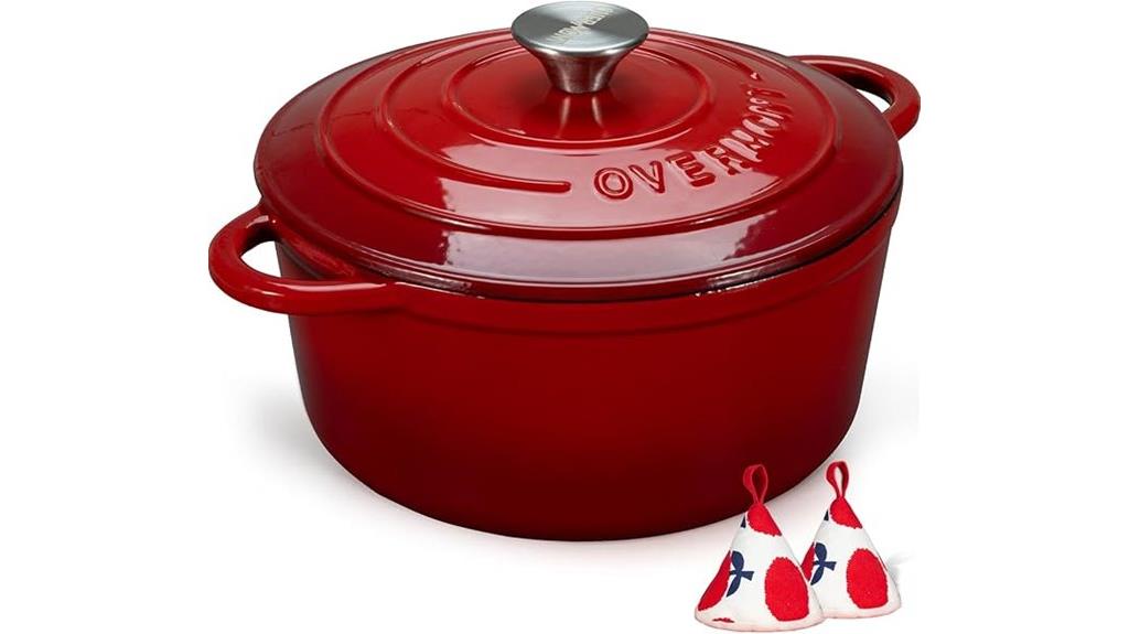 enamelled cast iron dutch oven