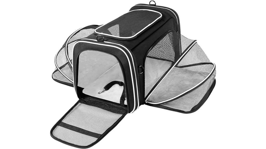 expandable pet travel carrier
