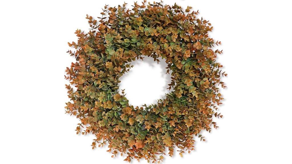 fall door wreath decor