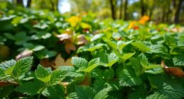 fall nettle young regrowth