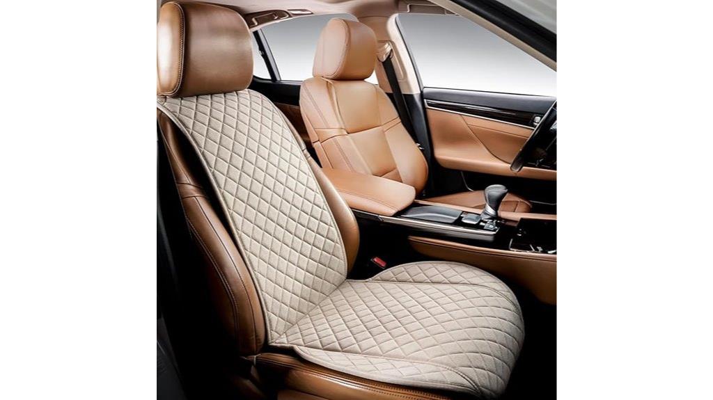 faux linen car seat cover