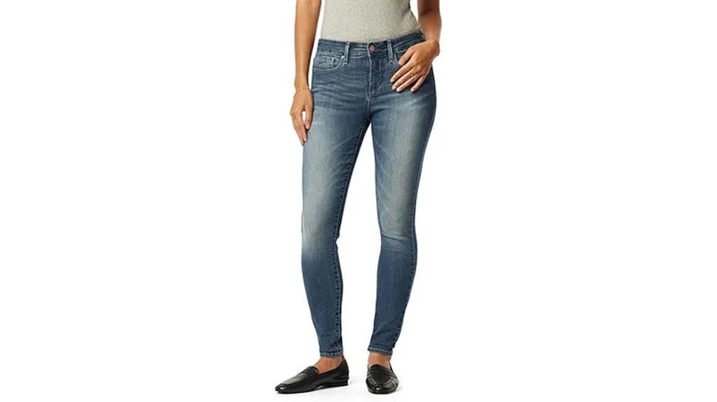 feminine fitted denim jeans
