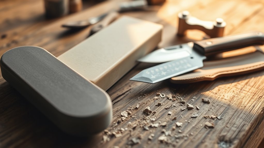 field knife sharpening safety