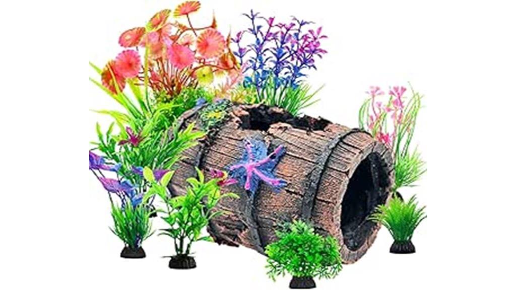 fish tank barrel decor