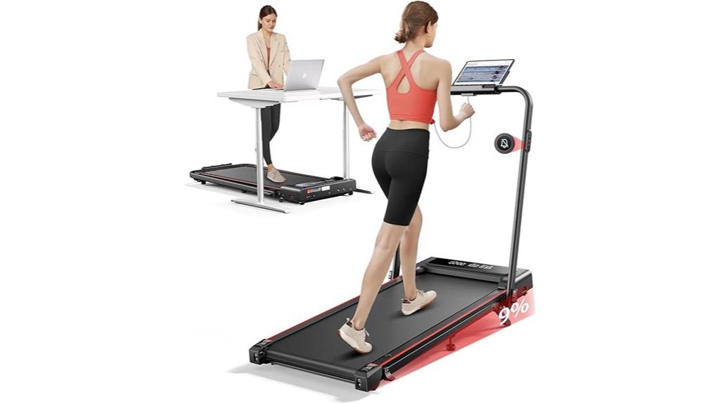 foldable incline treadmill handle