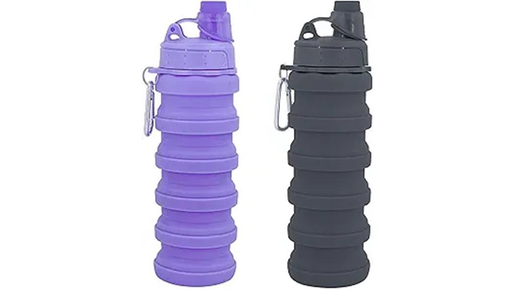 foldable silicone water bottle
