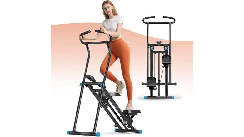 folding lcd home stepper