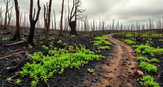 foraging in burned areas