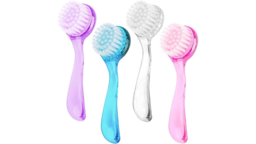 four color facial brush