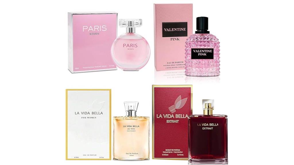 four perfume gift set