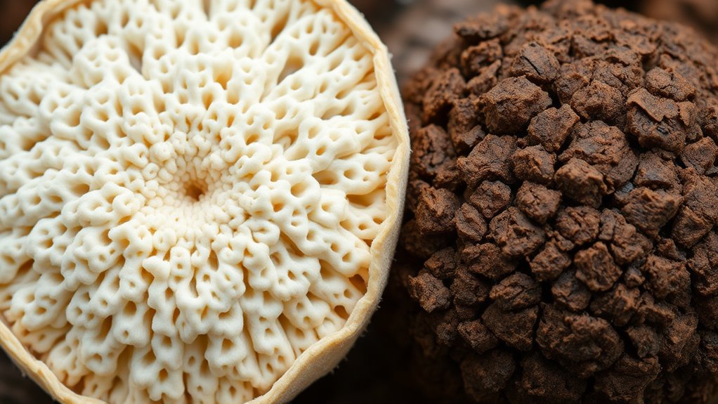 fungal interior textures reveal ecological roles