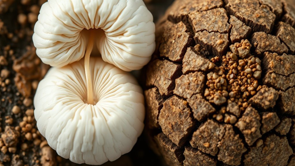 fungi interior texture adaptations