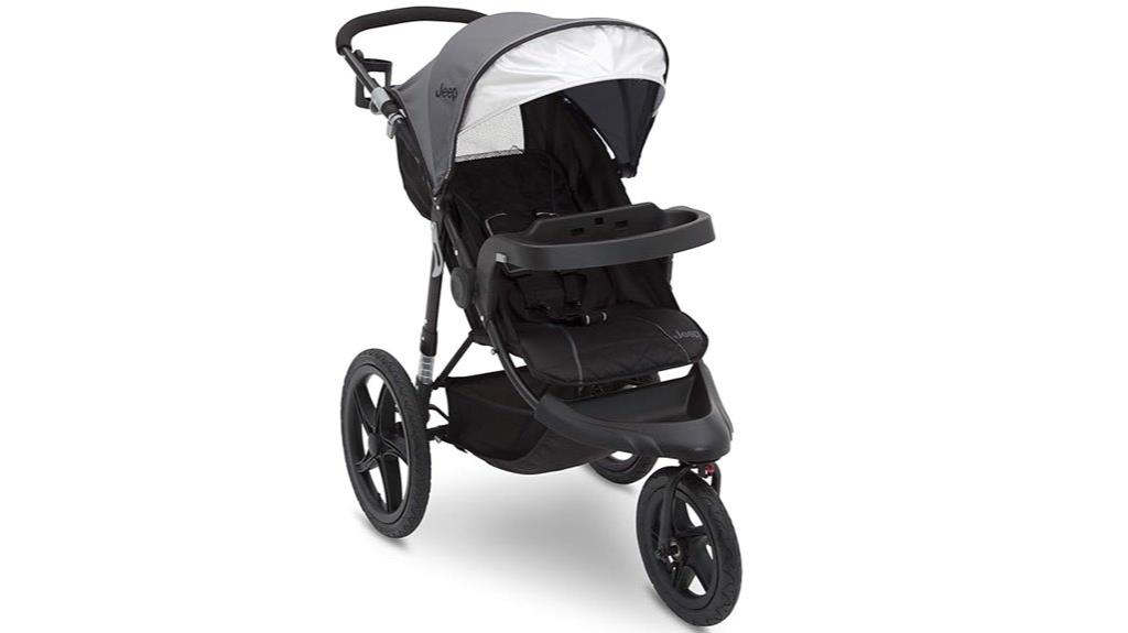 grey jeep jogging stroller