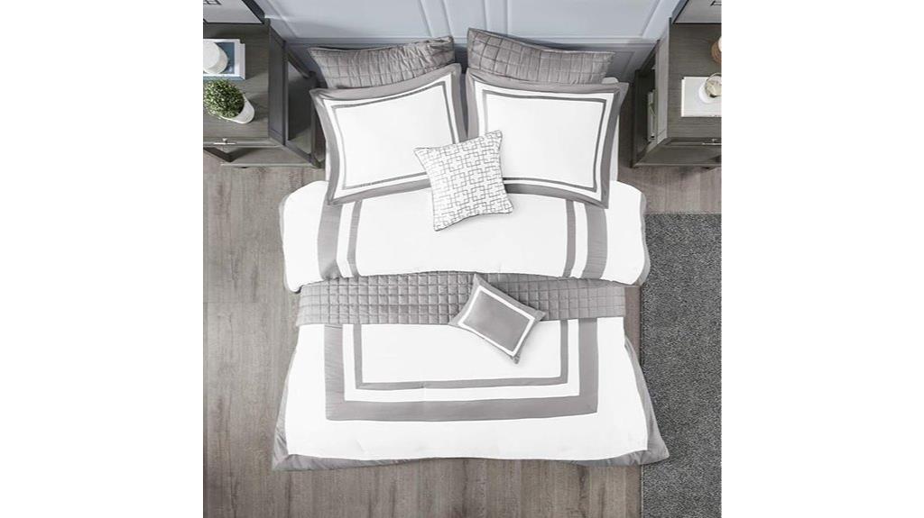 grey king comforter quilt