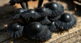 handling inky cap mushrooms