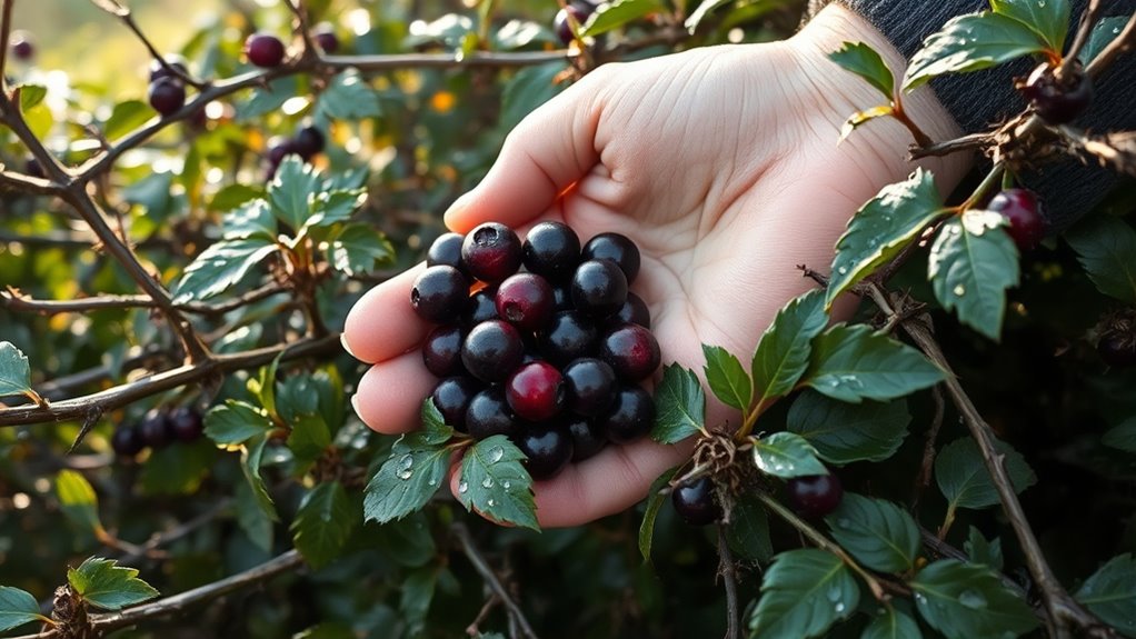 harvest wild sloe berries sustainably