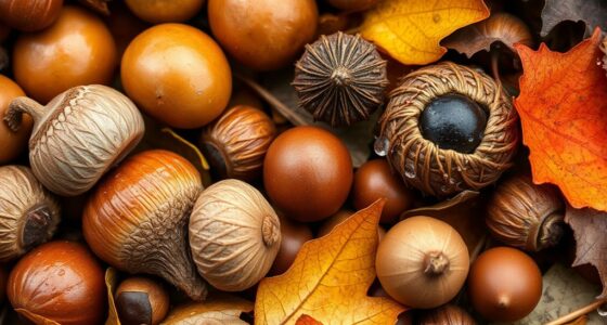harvesting fall nuts safely