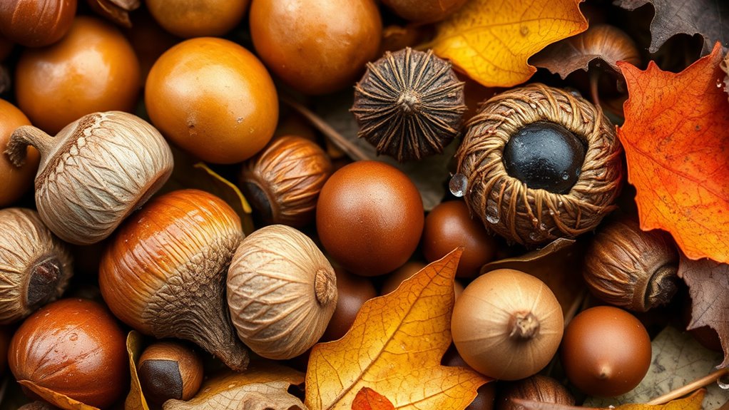 harvesting fall nuts safely