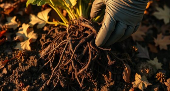 harvesting fall root vegetables