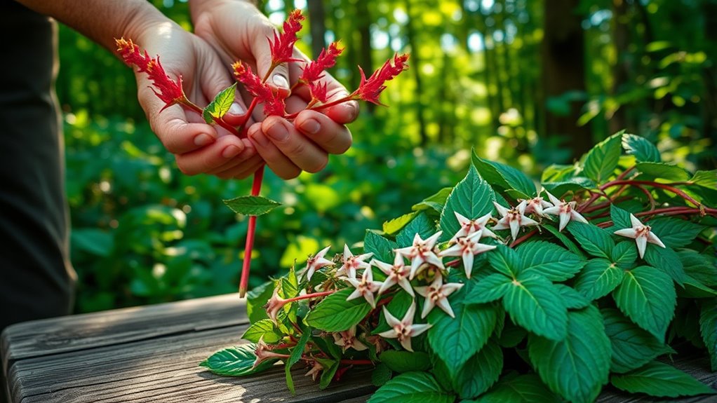 harvesting fireweed for ivan chai