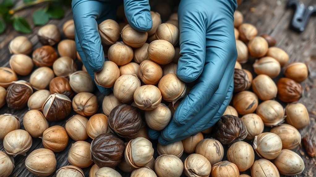 harvesting processing tannin removal