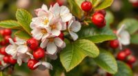 hawthorn flowers leaves berries