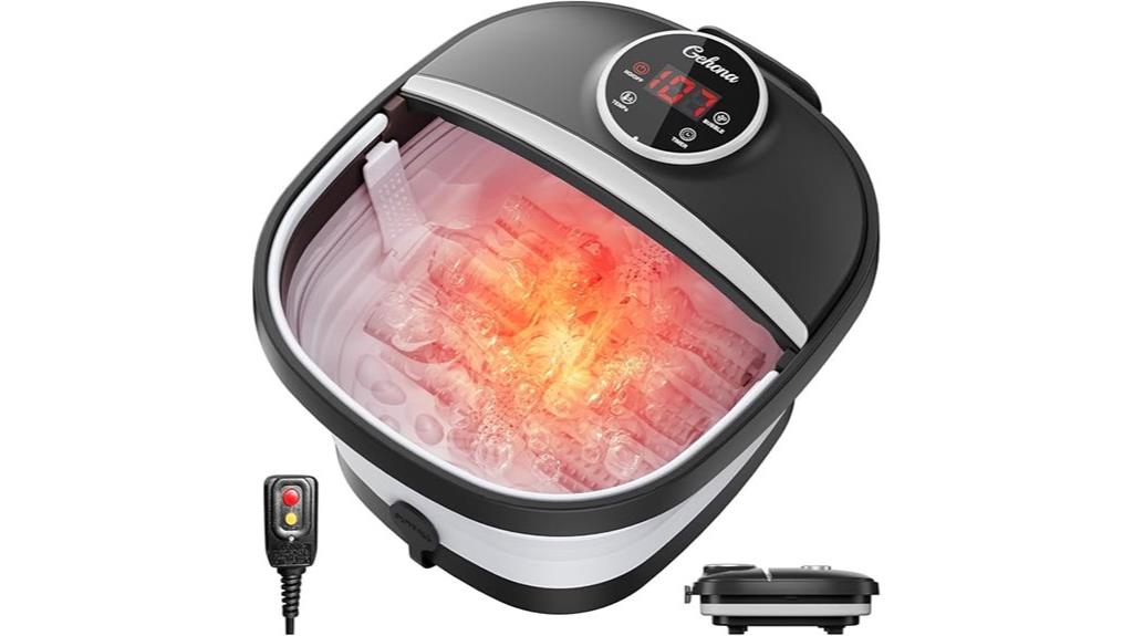 heated bubble foot spa