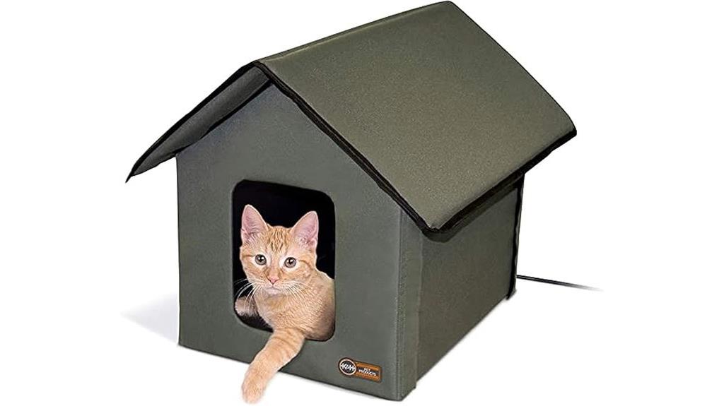 heated cat winter house