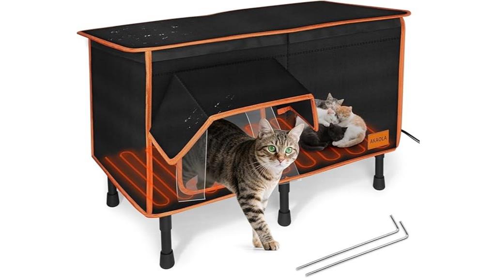 heated outdoor cat shelter