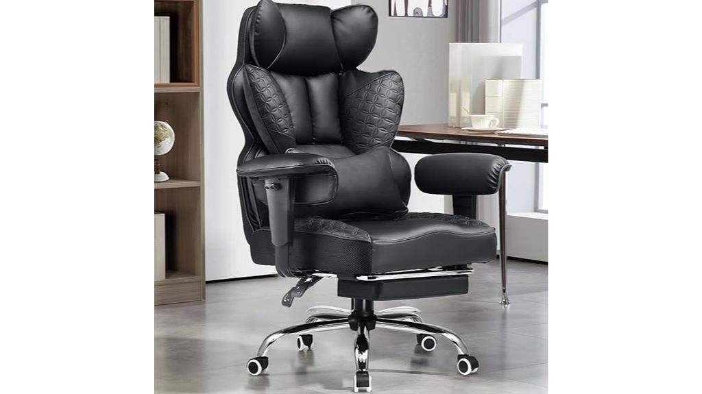 heavy duty gaming chair with lumbar