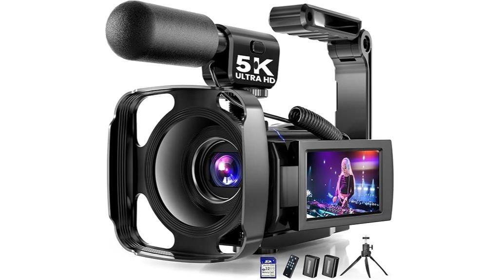 high resolution rotatable camcorder