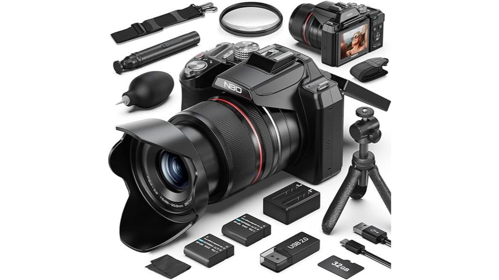 high resolution vlogging camera bundle