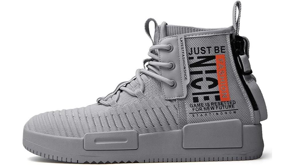 high top casual sneakers