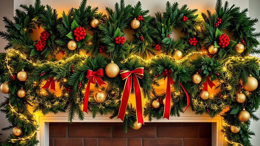 holiday mantel decor sets