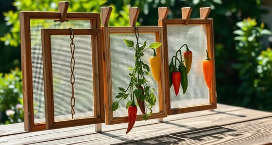 homemade sun drying frames