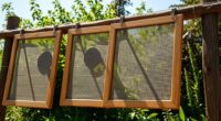 homemade sun drying screen frames
