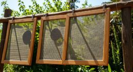 homemade sun drying screen frames