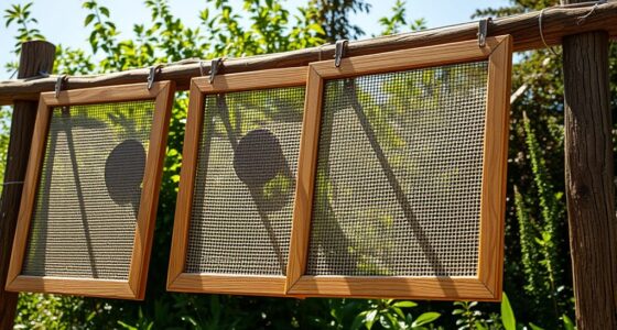 homemade sun drying screen frames