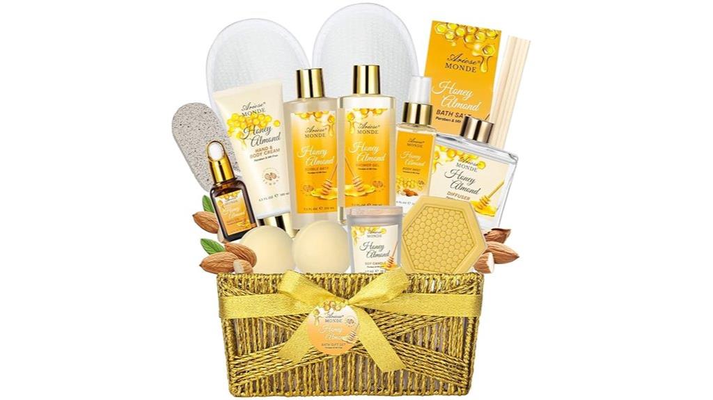 honey almond spa set