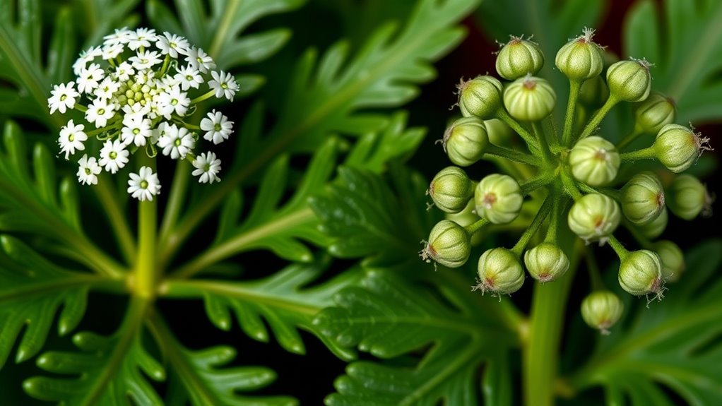 identify hemlock versus carrot
