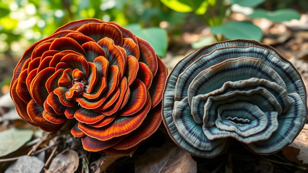 identifying genuine versus false turkey tail