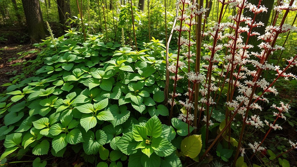 invasive garlic mustard knotweed