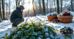 january foraging during winter