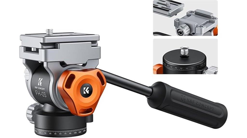 k f concept fluid tripod head