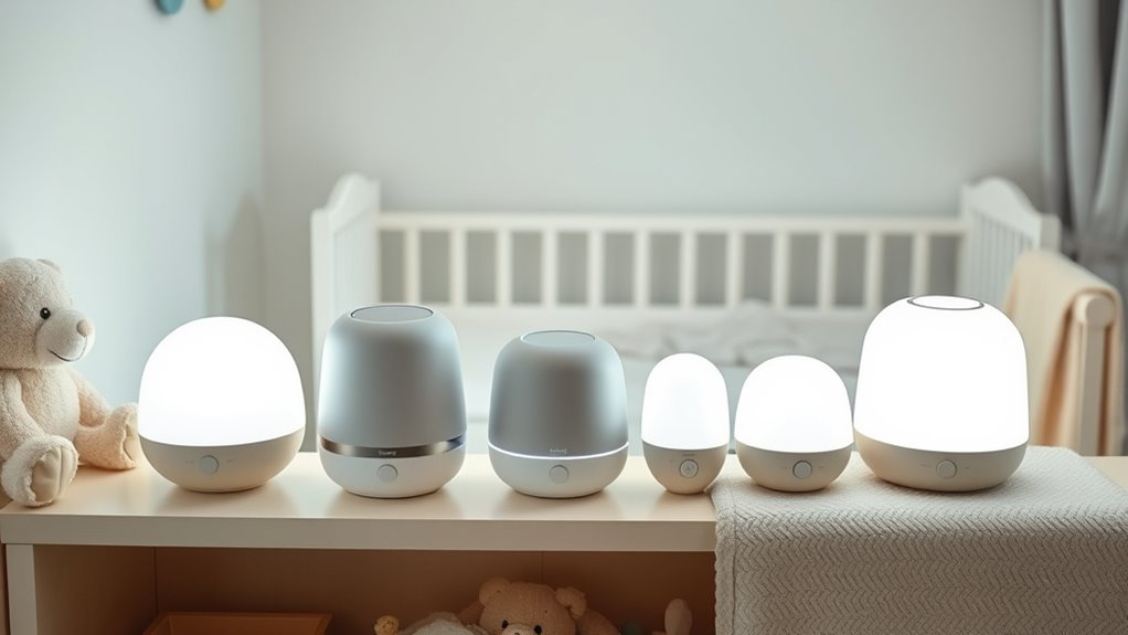 key nursery white noise features