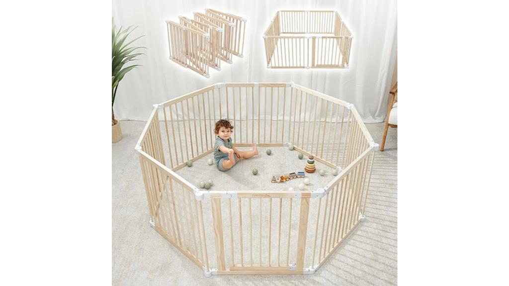large baby gate enclosure