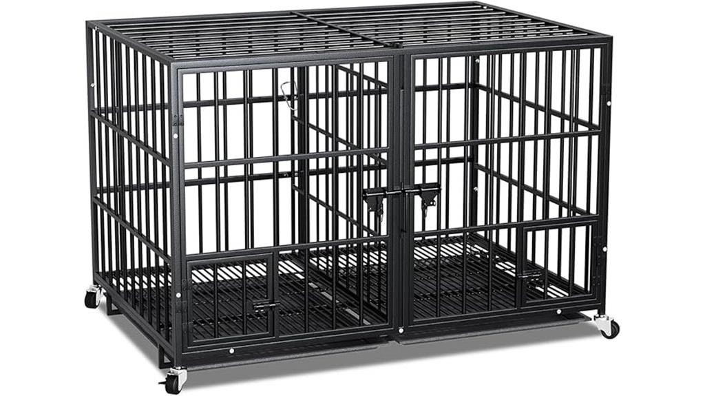 large heavy duty dog crate