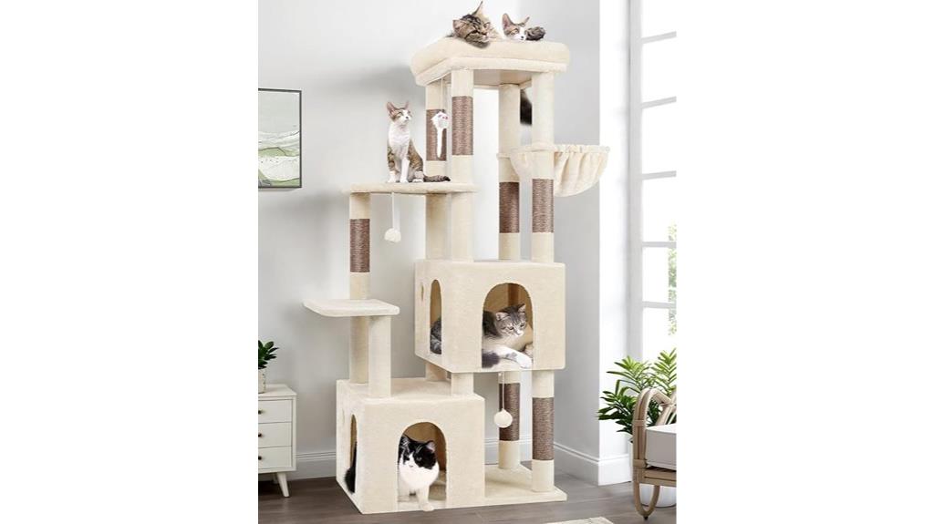 large indoor cat tower