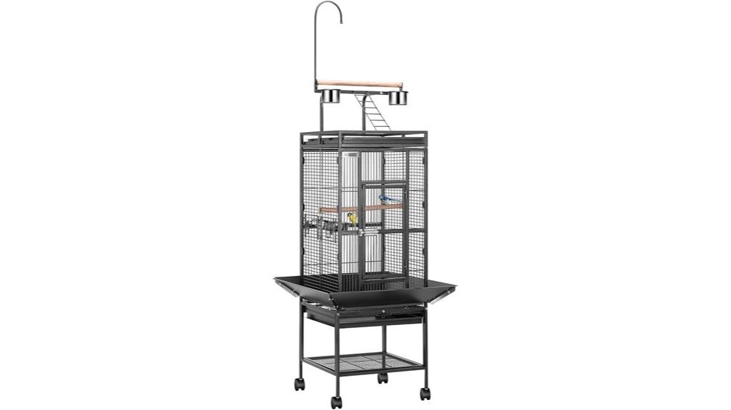 large metal bird cage