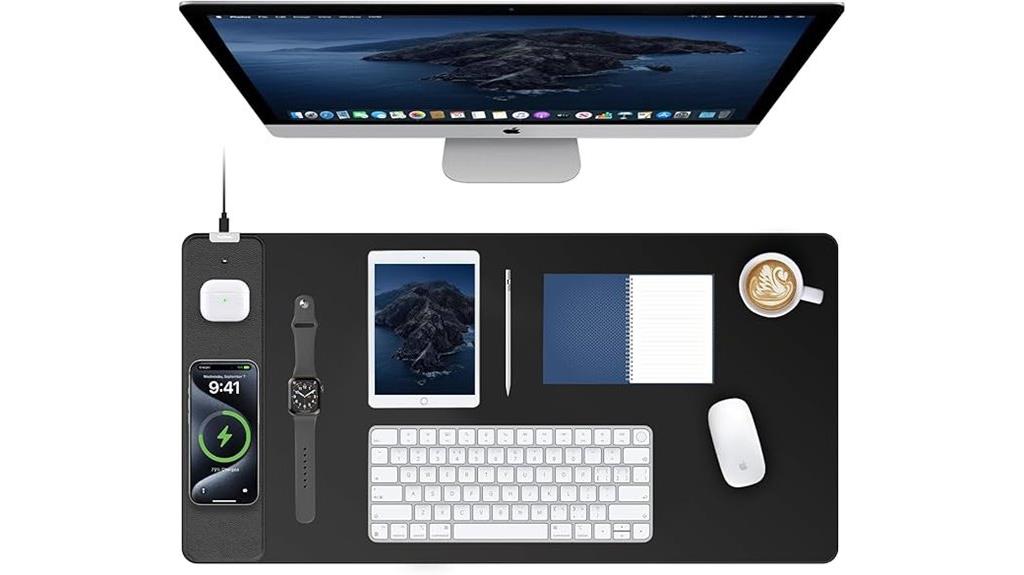 large wireless charging mouse pad